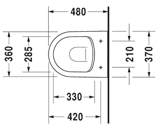 Duravit Me by Starck Compact Rimless - Hvid mat m/wondergliss toiletpakke inkl. sæde m/soft-close, mellem cisterne og mat sort betjening Duravit Me by Starck Compact Rimless - Hvid mat m/wondergliss toiletpakke inkl. sæde m/soft-close, mellem cisterne og mat sort betjening