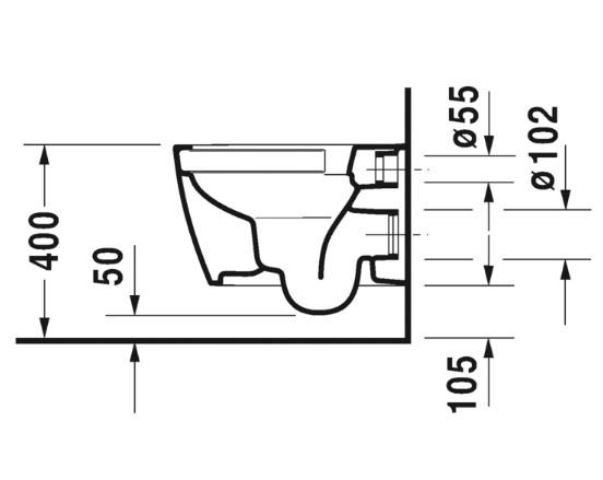 Duravit Me by Starck Compact Rimless væghængt toilet m/wondergliss - Hvid mat Duravit Me by Starck Compact Rimless væghængt toilet m/wondergliss - Hvid mat