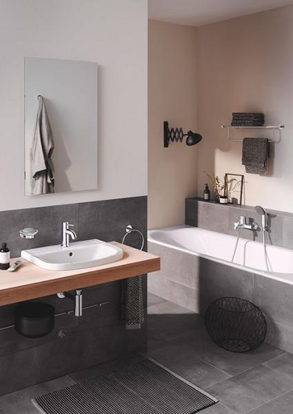 Grohe Bau 55 håndvask t/nedfældning - 1 hanehul Grohe Bau 55 håndvask t/nedfældning - 1 hanehul