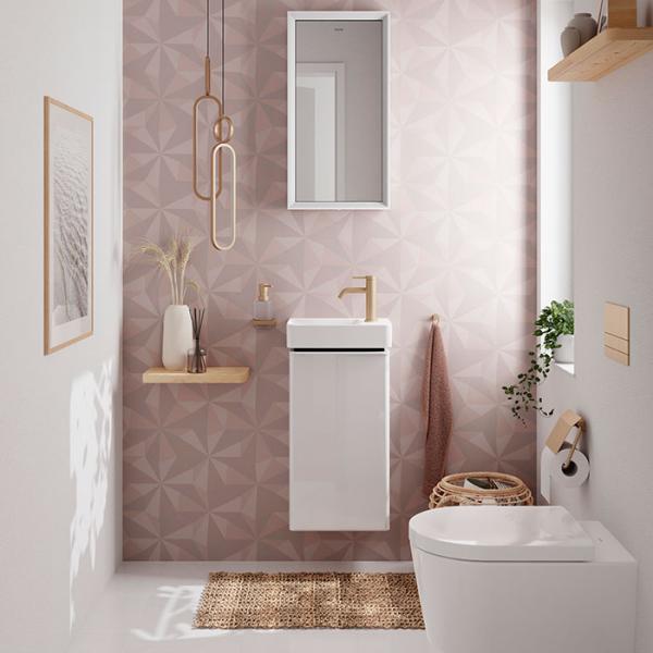 hansgrohe Tecturis S h&aring;ndvaskarmatur 80 m/CoolStart og EcoSmart+ u/bundventil - B&oslash;rstet bronze