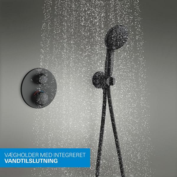 Grohe Precision Thermostat indbygningsbrusesystem - Mat sort Grohe Precision Thermostat indbygningsbrusesystem - Mat sort