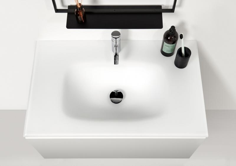 Bath 121 møbelvask i glas - Mat hvid Bath 121 møbelvask i glas - Mat hvid