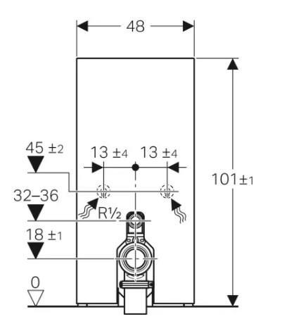 Geberit Smyle BTW gulvtoilet m/hvid Monolith cisterne Geberit Smyle BTW gulvtoilet m/hvid Monolith cisterne
